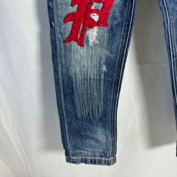 Polo Ralph Lauren Vintage Boyfriend Skinny Jeans Girls Sz 5 - Picture 5 of 15